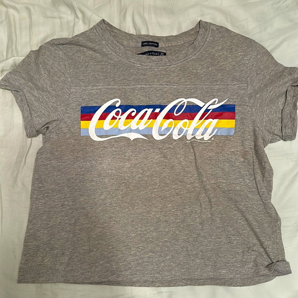 Abercrombie and Fitch~ 100% cotton ~ loose fitting T shirt ~Coca-Cola graphics